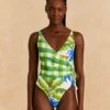 Farm Rio Tropical Fresh One-piece Swimsuit -Farm Rio Dress Shop 310557 01