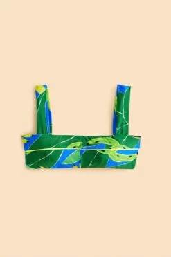Farm Rio Blue Banana Leaves Bikini Top -Farm Rio Dress Shop 310562 05