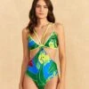Farm Rio Blue Banana Leaves One-piece Swimsuit 2 Farm Rio Blue Banana Leaves One-piece Swimsuit -Farm Rio Dress Shop 310566 01