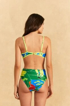 Farm Rio Blue Banana Leaves One-piece Swimsuit -Farm Rio Dress Shop 310566 03