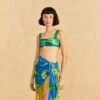 Farm Rio Blue Banana Leaves Sarong