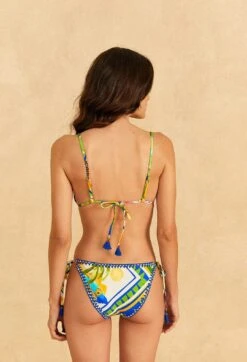 Farm Rio Bahia Mixed Scarves Triangle Bikini Top -Farm Rio Dress Shop 310569 03