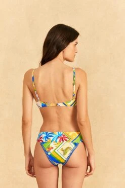 Farm Rio Bahia Mixed Scarves Underwire Bikini Top -Farm Rio Dress Shop 310572 04