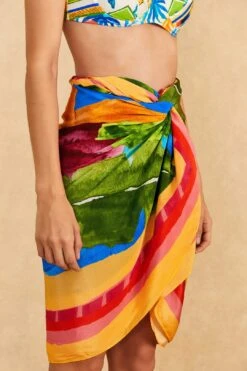 Farm Rio Bahia Mixed Scarves Sarong -Farm Rio Dress Shop 310576 03