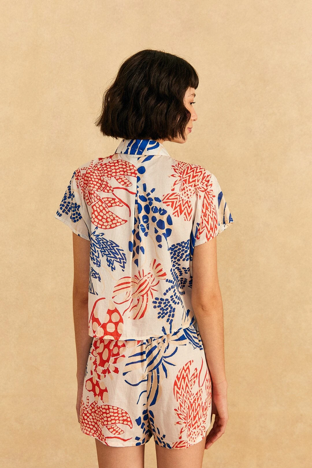 Farm Rio Off-White Mixed Lobster Shirt 6 Farm Rio Off-White Mixed Lobster Shirt - Image 4