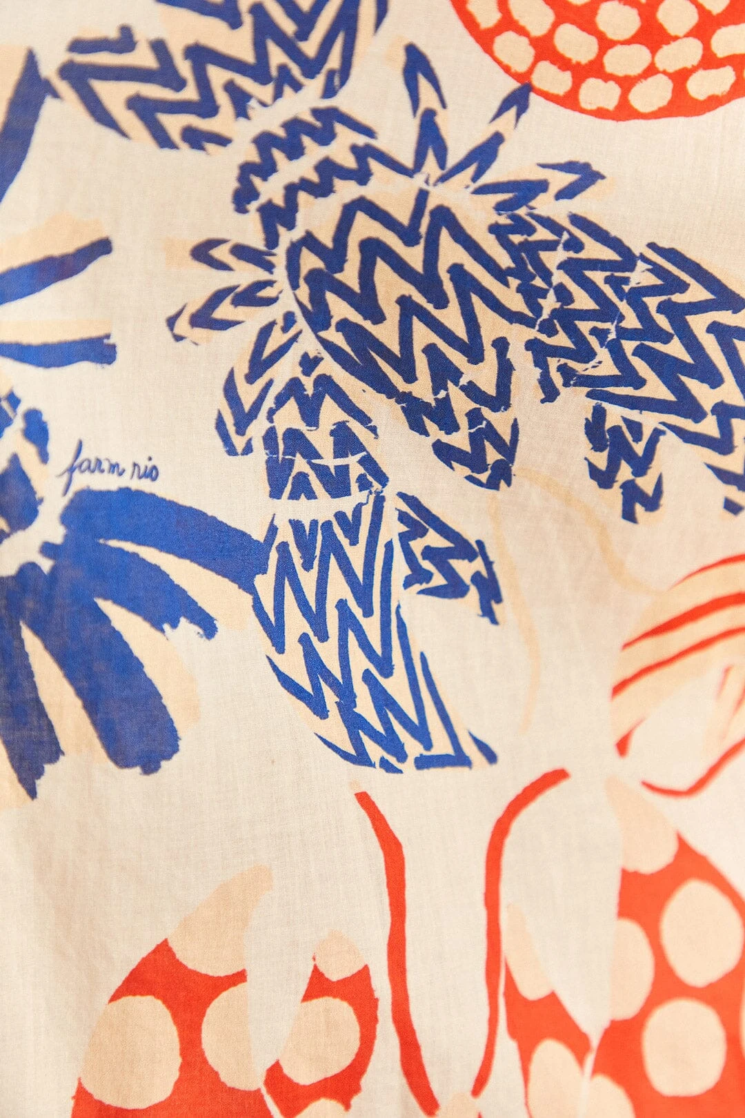 Farm Rio Off-White Mixed Lobster Shirt 7 Farm Rio Off-White Mixed Lobster Shirt - Image 5