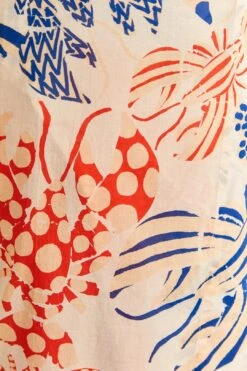 Farm Rio Off-White Mixed Lobster Wrap Skirt -Farm Rio Dress Shop 310587 05