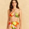 Farm Rio Red Neon Floral Bikini Bottom -Farm Rio Dress Shop 310592 01