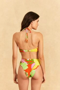 Farm Rio Red Neon Floral Bikini Bottom -Farm Rio Dress Shop 310592 03