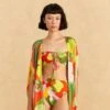 Farm Rio Red Neon Floral Kimono 1 Farm Rio Red Neon Floral Kimono -Farm Rio Dress Shop 310593 01