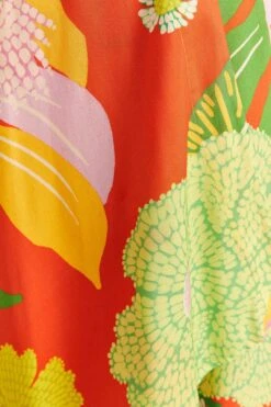 Farm Rio Red Neon Floral Kimono -Farm Rio Dress Shop 310593 05