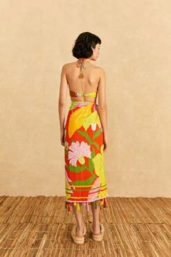 Farm Rio Red Neon Floral Sarong -Farm Rio Dress Shop 310594 03