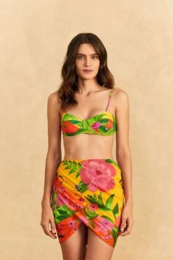Farm Rio Romantic Garden Cover-Up Skirt