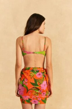 Farm Rio Romantic Garden Cover-Up Skirt -Farm Rio Dress Shop 310602 03