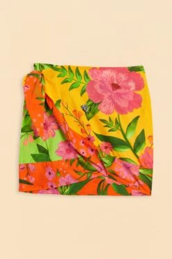 Farm Rio Romantic Garden Cover-Up Skirt -Farm Rio Dress Shop 310602 05
