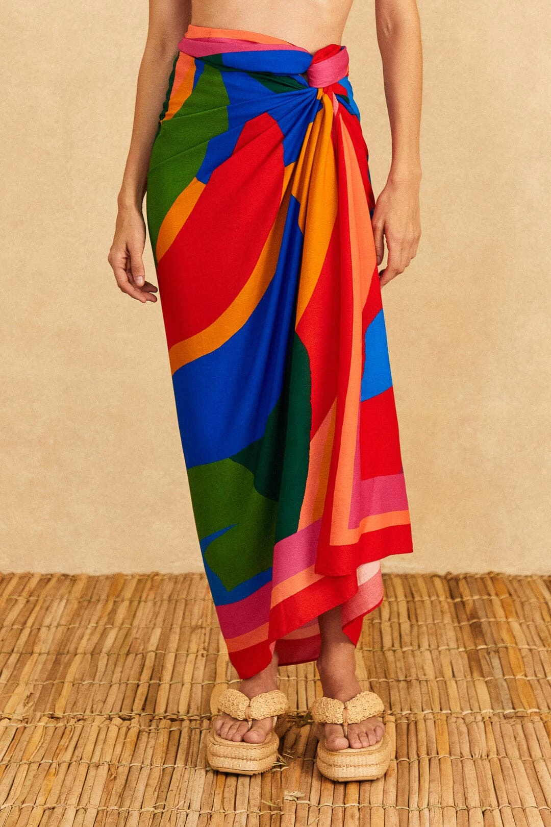 Farm Rio Colorful Leaves Sarong 5 Farm Rio Colorful Leaves Sarong - Image 3