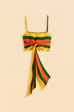 Farm Rio Yellow, Green & Red Striped Crop Top 13 Farm Rio Yellow, Green & Red Striped Crop Top -Farm Rio Dress Shop 310659 06