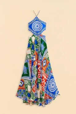 Farm Rio Off-White Pitta Colors Maxi Dress -Farm Rio Dress Shop 310672 06