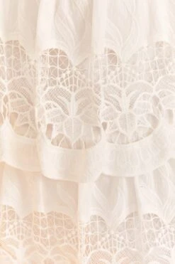 Farm Rio White Lace Midi Skirt -Farm Rio Dress Shop 310676 05