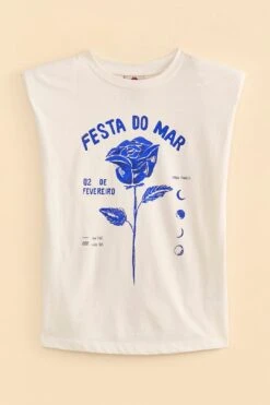 Farm Rio Festa Do Mar Organic Cotton T-Shirt -Farm Rio Dress Shop 310677 06