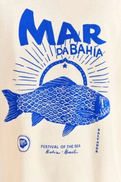 Farm Rio White Mar Da Bahia Organic Cotton T-shirt -Farm Rio Dress Shop 310696 05