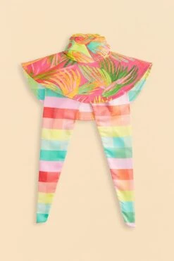 Farm Rio Lime Painted Birds Hat -Farm Rio Dress Shop 310716 02