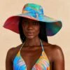 Farm Rio Blue Painted Birds Hat -Farm Rio Dress Shop 310717 01