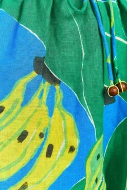 Farm Rio Blue Banana Leaves Shorts -Farm Rio Dress Shop 310902 05