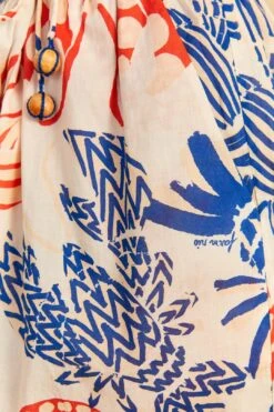 Farm Rio Off-White Mixed Lobster Shorts -Farm Rio Dress Shop 311279 05