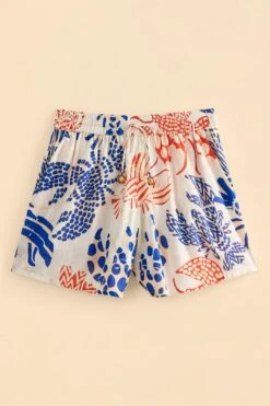 Farm Rio Off-White Mixed Lobster Shorts -Farm Rio Dress Shop 311279 06