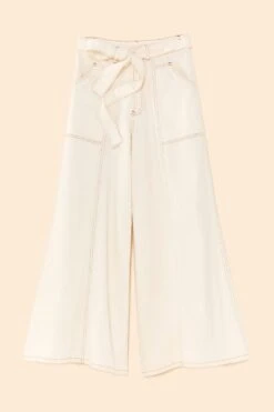 Farm Rio Off White Twill Pants -Farm Rio Dress Shop 311317 06