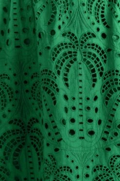 Farm Rio Green Coconut Tree Richelieu Midi Dress -Farm Rio Dress Shop 311340 05