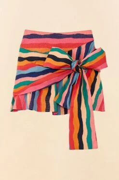 Farm Rio Super Fun Stripes Organic Cotton Mini Skirt -Farm Rio Dress Shop 311364 06