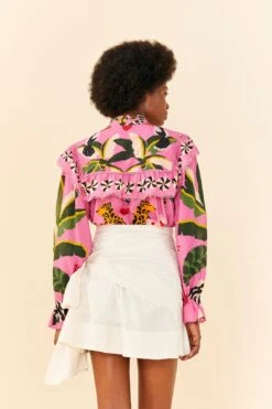 Farm Rio White Knot Organic Cotton Mini Skirt -Farm Rio Dress Shop 311365 03