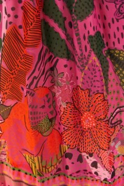 Farm Rio Pink Cool Leopards Maxi Dress -Farm Rio Dress Shop 311370 05