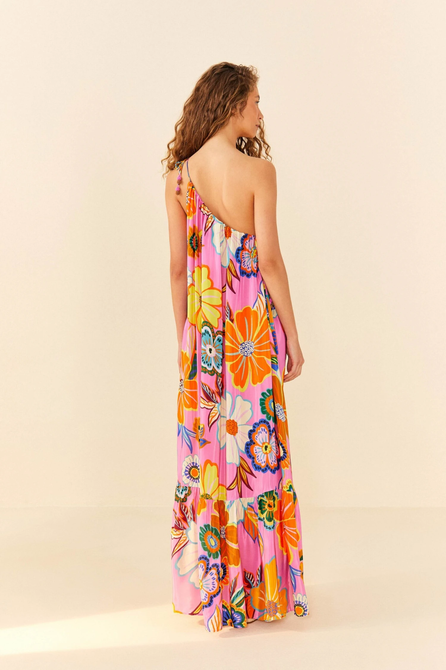 Farm Rio Pink Full Garden Maxi Dress 4 Farm Rio Pink Full Garden Maxi Dress - Image 2