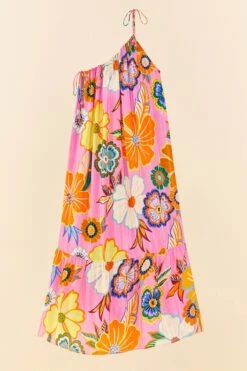 Farm Rio Pink Full Garden Maxi Dress 10 Farm Rio Pink Full Garden Maxi Dress -Farm Rio Dress Shop 311377 05