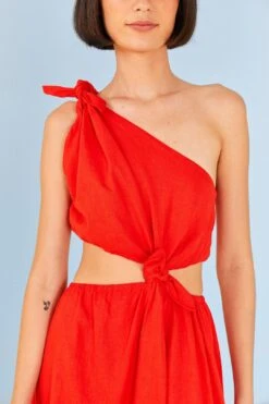 Red Knot Midi Dress -Farm Rio Dress Shop 311386 03