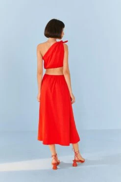 Red Knot Midi Dress -Farm Rio Dress Shop 311386 04