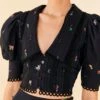 Farm Rio Zodiac Cross Stitch Crop Top -Farm Rio Dress Shop 311429 03