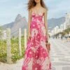 Pink Tropical Groove Maxi Dress 1 Pink Tropical Groove Maxi Dress -Farm Rio Dress Shop 311532 01