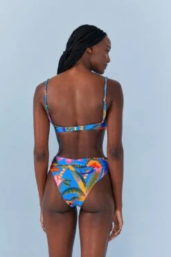 Farm Rio Blue Macaw Party Crochet Bikini Top -Farm Rio Dress Shop 311539 04