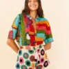Farm Rio Multi Circles Crochet Shorts -Farm Rio Dress Shop 311562 01
