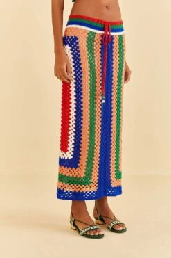 Farm Rio Pitta Crochet Skirt -Farm Rio Dress Shop 311945 03