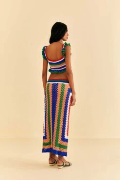 Farm Rio Pitta Crochet Skirt -Farm Rio Dress Shop 311945 04