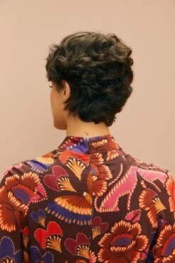 Farm Rio Brown Bright Flora Long Sleeve Mini Dress 13 Farm Rio Brown Bright Flora Long Sleeve Mini Dress -Farm Rio Dress Shop 311972 05