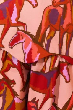 Farm Rio Rose Wild Horses Tiered Mini Skirt 11 Farm Rio Rose Wild Horses Tiered Mini Skirt -Farm Rio Dress Shop 311997 05