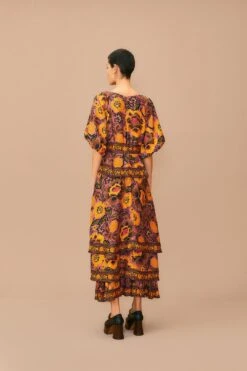 Farm Rio Blush Garden Bloom Maxi Dress -Farm Rio Dress Shop 312002 04