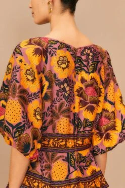 Farm Rio Blush Garden Bloom Maxi Dress -Farm Rio Dress Shop 312002 05