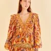 Farm Rio Yellow Palms Party Ruffle Blouse 2 Farm Rio Yellow Palms Party Ruffle Blouse -Farm Rio Dress Shop 312021 01